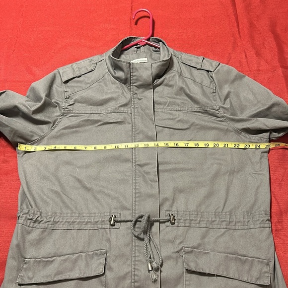 Charlotte Russe + Grey Lightweight Cargo Anorak Jacket Size 2X - Picture 2 of 11